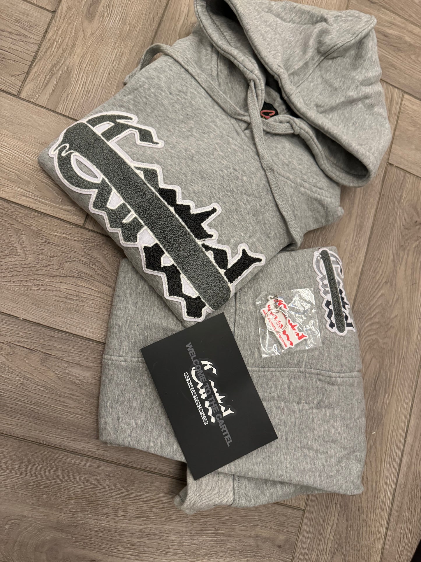 DOUBLE GREY CHENILLE SPRAYWAY TRACKSUIT