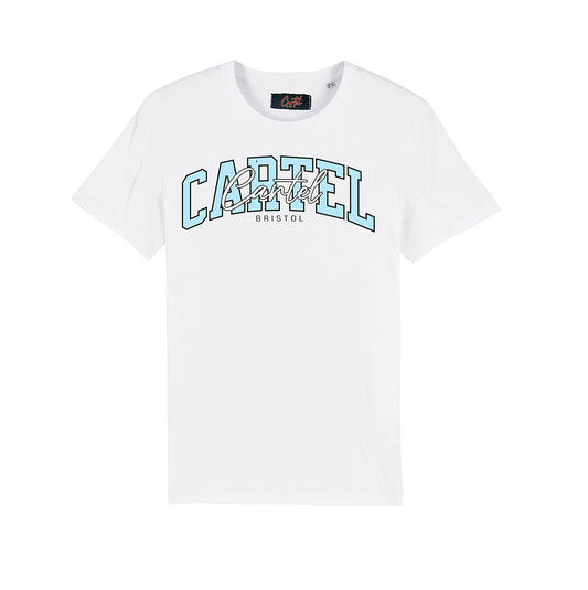 Cartel White/Blue Signuture Tee